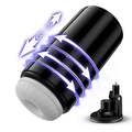 Lightspeed - 4 in 1 Masturbator Cup 7 Thrutings & 7 Rotatings Suction Cup Mount Magnetic Inner Liner