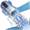 Penis Pump Realistic Electric Stroker with 7 Sucking Vibrating Thrusting Rotating Licking